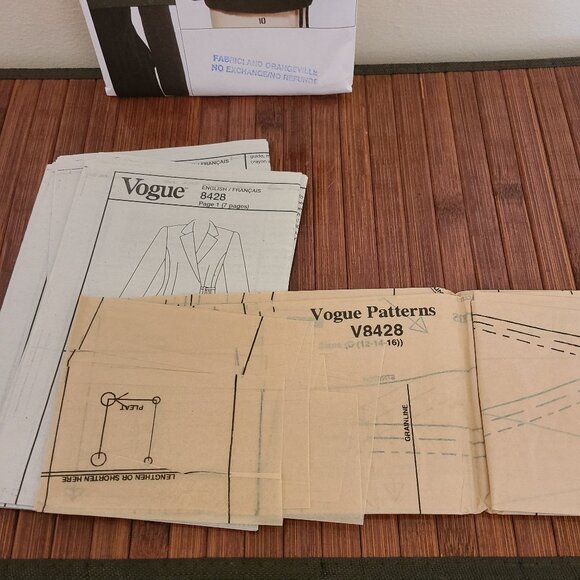 Vintage Vogue Claire Shaeffer Custom Couture Patterns Sz 12-16 - Three - Picture 11 of 11